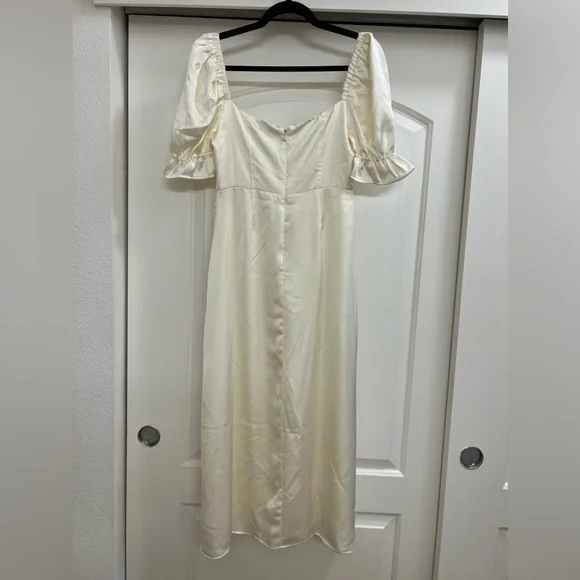 NWOT We Wore What Satin Look Midi Dress - Picture 6 of 13